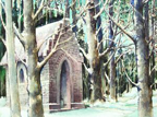 Einsame Kapelle im Amorbacher Wald