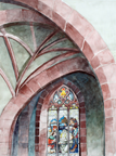 Fenster in der Stadtkirche zu Michelstadt